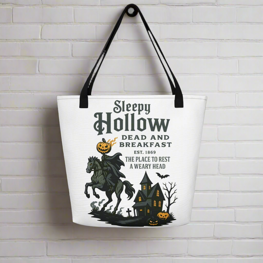 Sleepy Hollow Inn | Large Tote Bag - Syntax & Alchemy
