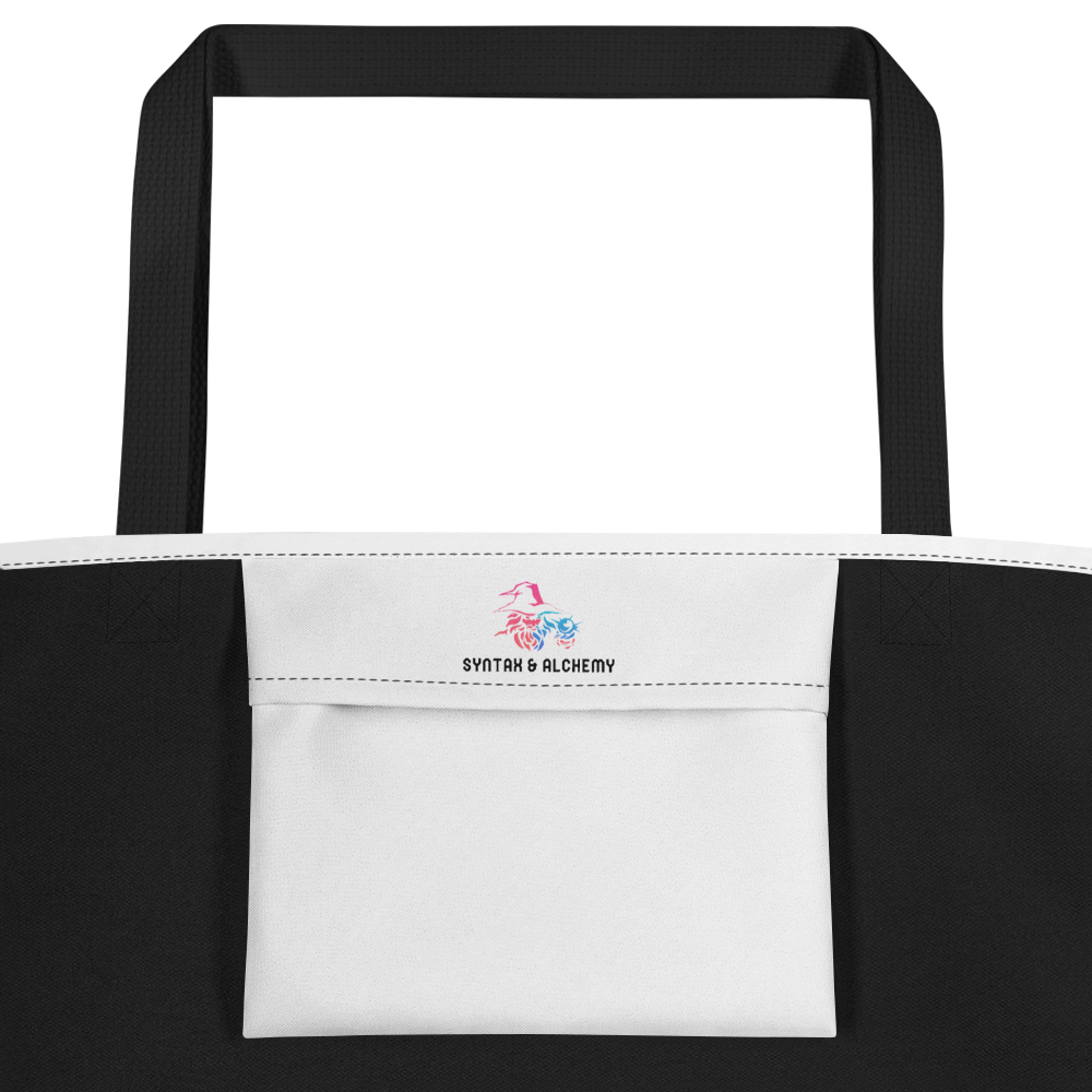 True Crime & Chill | Large Tote Bag - Syntax & Alchemy