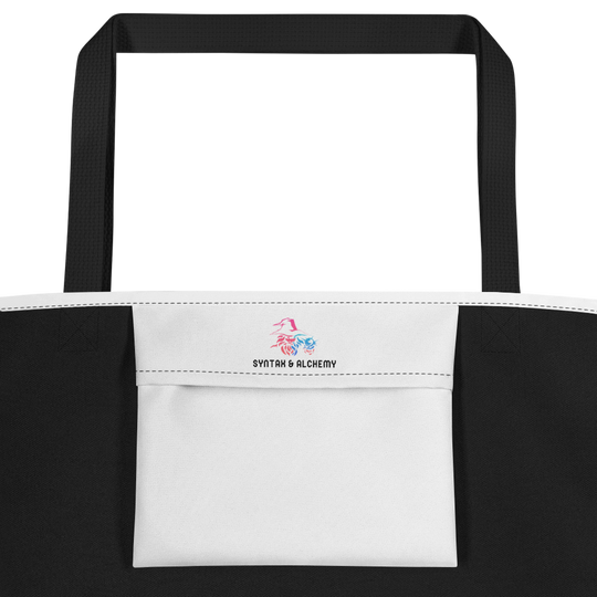 True Crime & Chill | Large Tote Bag - Syntax & Alchemy