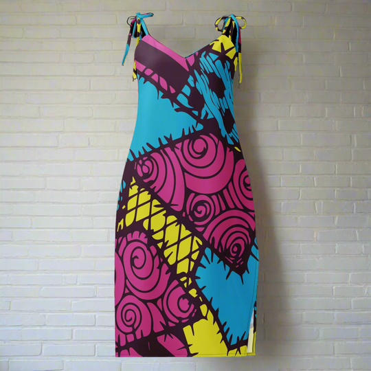 Sally | Midi Dress - Syntax & Alchemy - Floaty, Flirty, and Totally FlatteringFrom garden parties to candlelit dinners, this midi dress is made to move with you. Its breezy silhouette and thoughtful details deliver effortless style—just slip it on and go. Features: Made from 100% heavy polyester chiffon Lightweight Midi length with elegant front side slit Flattering V-neckline Adjustable tie-close shoulder straps for a custom fit Built-in bra for extra support and ease Relaxed fit for comfort and flow