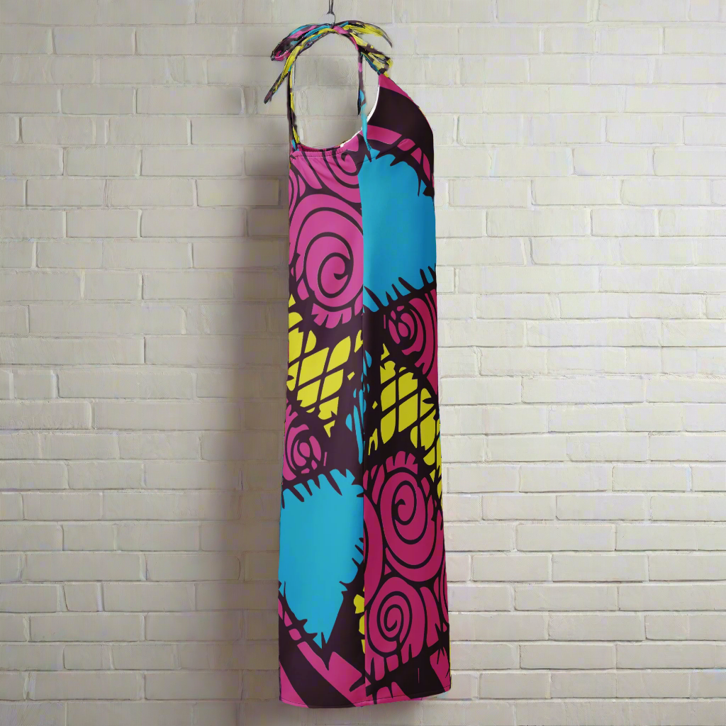 Sally | Midi Dress - Syntax & Alchemy - Floaty, Flirty, and Totally FlatteringFrom garden parties to candlelit dinners, this midi dress is made to move with you. Its breezy silhouette and thoughtful details deliver effortless style—just slip it on and go. Features: Made from 100% heavy polyester chiffon Lightweight Midi length with elegant front side slit Flattering V-neckline Adjustable tie-close shoulder straps for a custom fit Built-in bra for extra support and ease Relaxed fit for comfort and flow