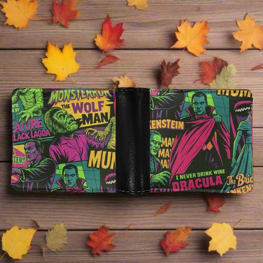 767. Bifold Men's Wallet - Syntax & Alchemy - • Size: 4.5''×3.7''• Materials: PU Leather.• Made from leather, it is sturdy and durable, but light in weight and easy to carry.• Simple and stylish design gives you an amazing touch. The best gift for friends and family.• Designed for functionality, this bifold wallet features a spacious cash compartment. The four credit card slots ensure effortless organization.