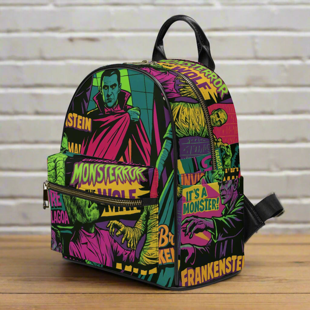 universal monsters mini backpack Universal Monsters | Vegan Leather Mini Backpack