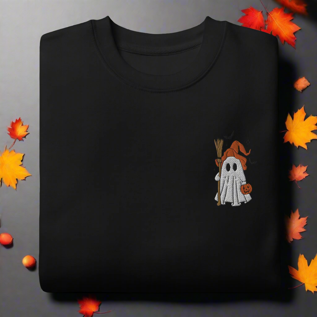 Ghost Witch | Soft-Wash Sweatshirt | Embroidered - Syntax & Alchemy