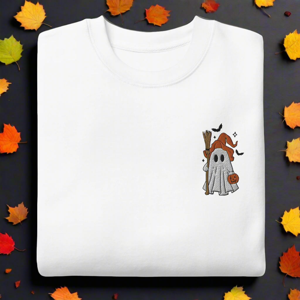 Ghost Witch | Soft-Wash Sweatshirt | Embroidered - Syntax & Alchemy
