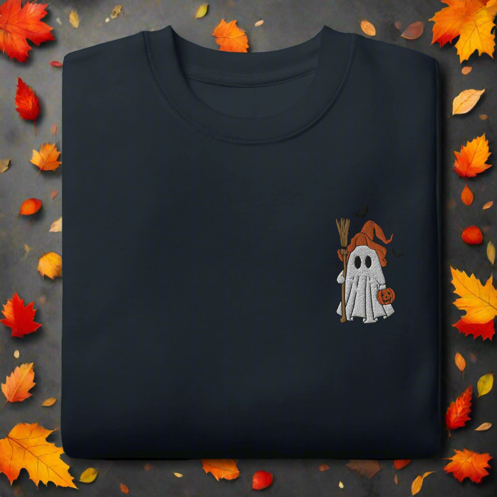 Ghost Witch | Soft-Wash Sweatshirt | Embroidered - Syntax & Alchemy