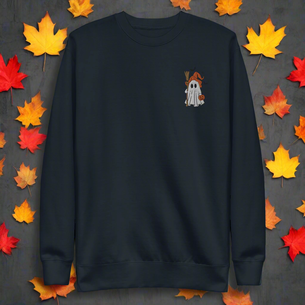 Ghost Witch | Soft-Wash Sweatshirt | Embroidered - Syntax & Alchemy