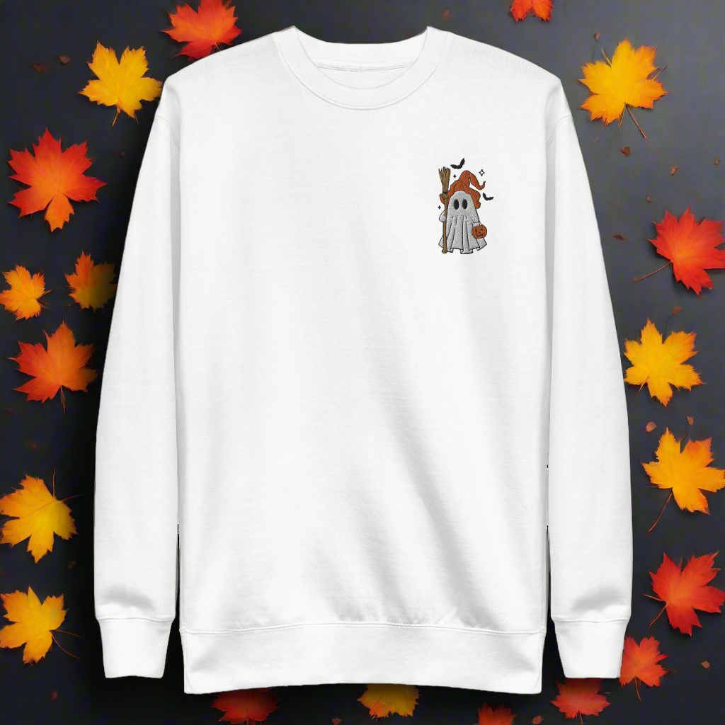 Ghost Witch | Soft-Wash Sweatshirt | Embroidered - Syntax & Alchemy