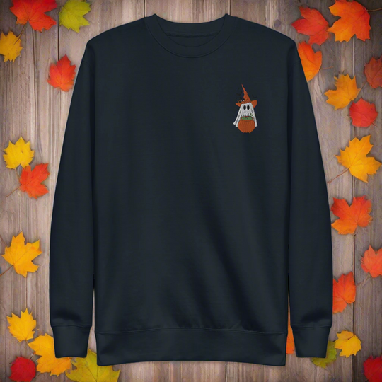 Ghost Cauldron | Soft-Wash Sweatshirt | Embroidered - Syntax & Alchemy