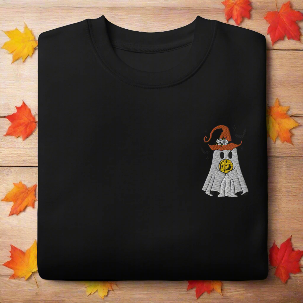 Ghost Wizard | Soft-Wash Sweatshirt | Embroidered - Syntax & Alchemy