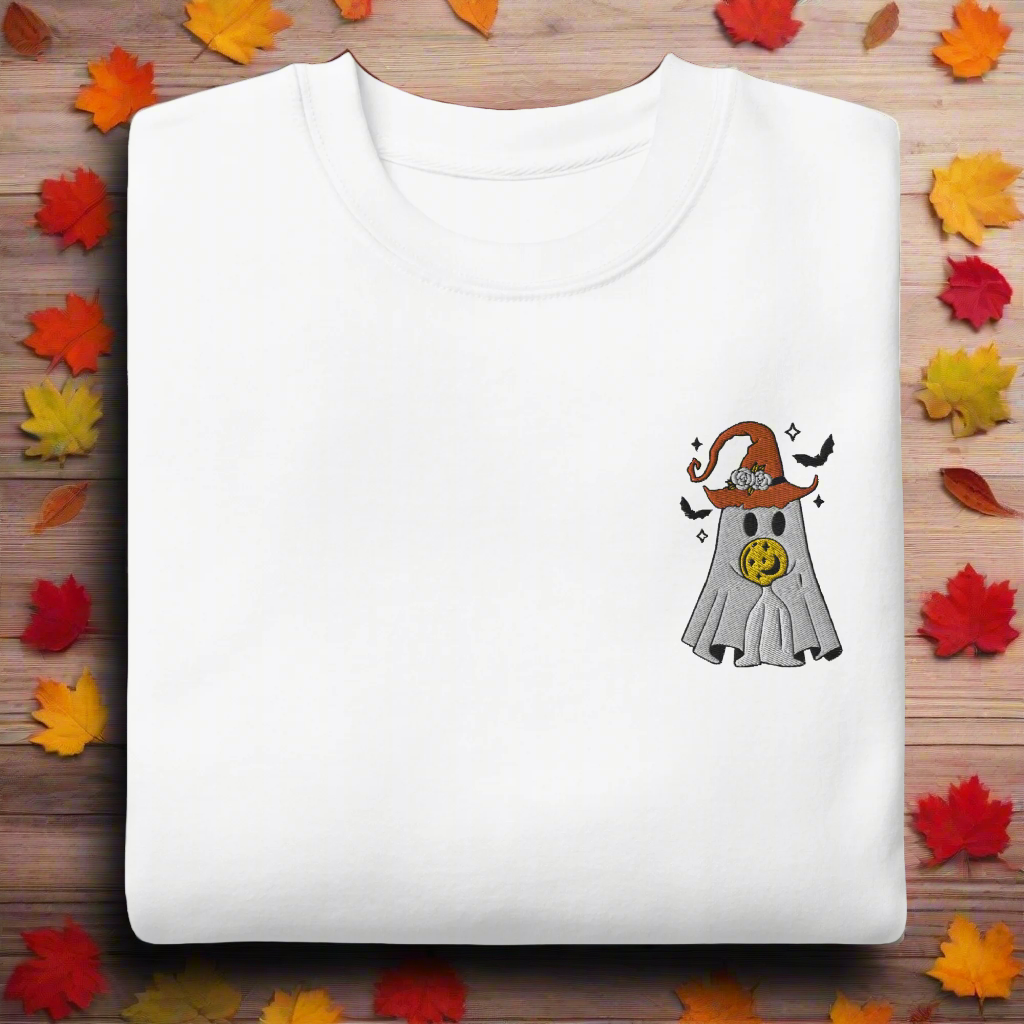 Ghost Wizard | Soft-Wash Sweatshirt | Embroidered - Syntax & Alchemy