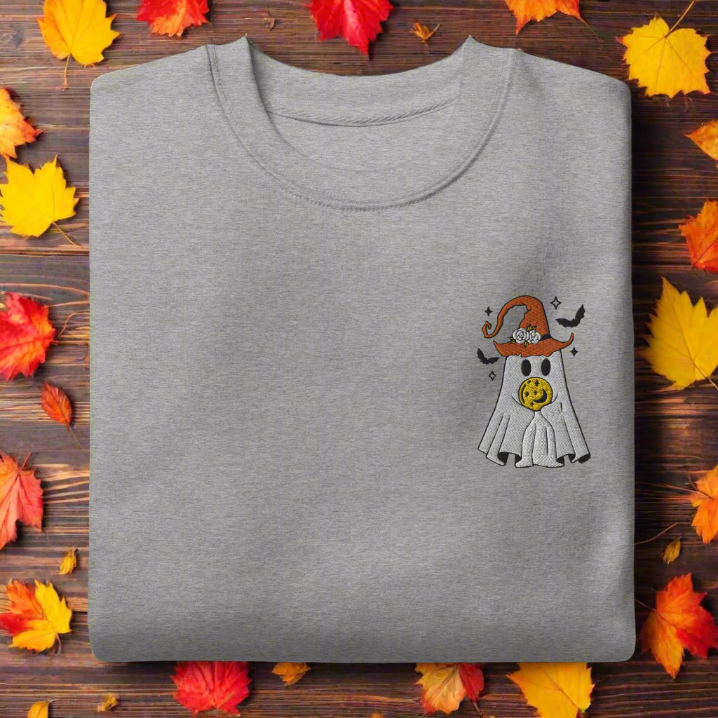 Ghost Wizard | Soft-Wash Sweatshirt | Embroidered - Syntax & Alchemy