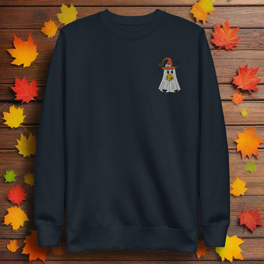 Ghost Wizard | Soft-Wash Sweatshirt | Embroidered - Syntax & Alchemy