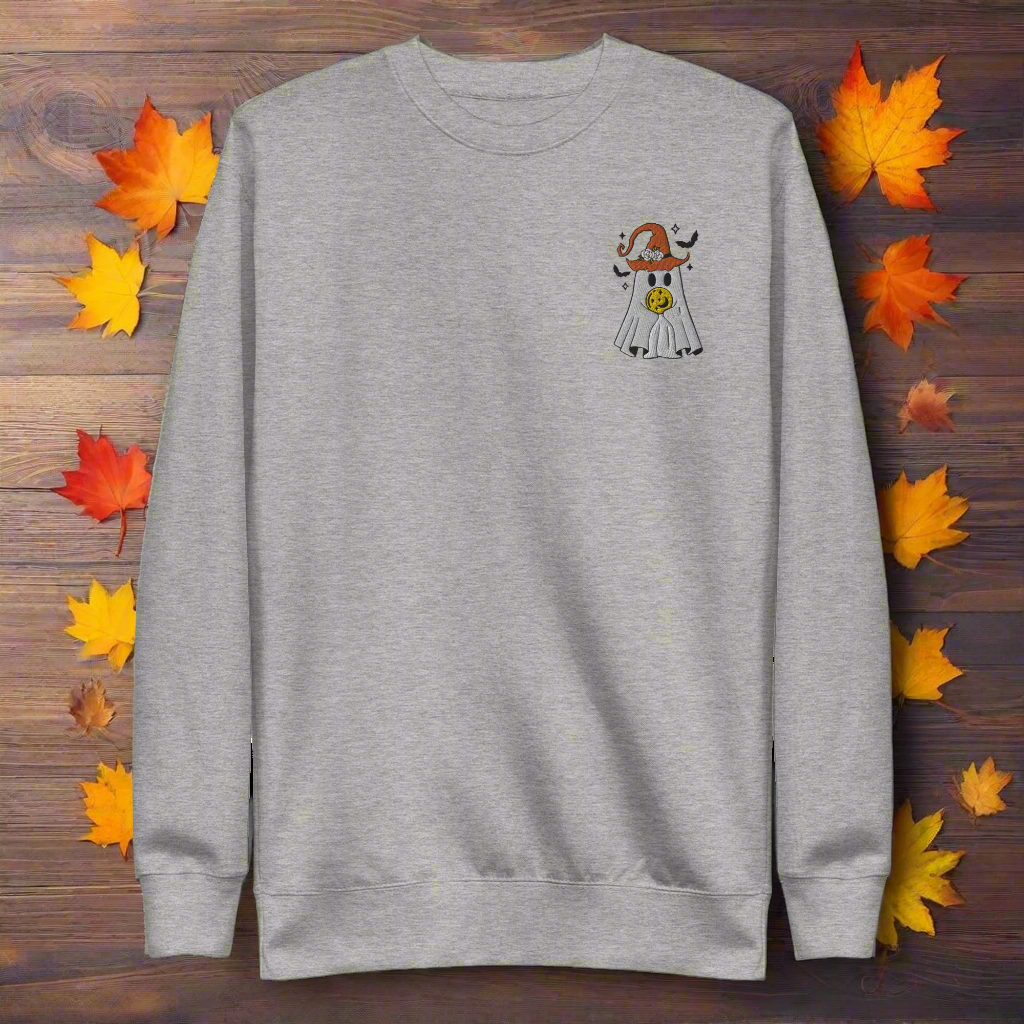 Ghost Wizard | Soft-Wash Sweatshirt | Embroidered - Syntax & Alchemy