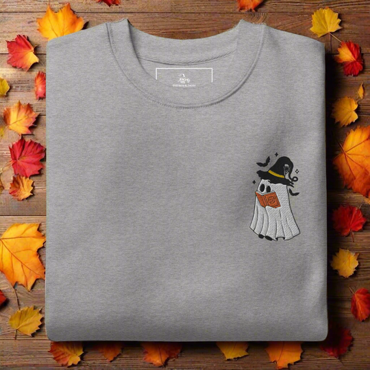 Ghost Book | Soft-Wash Sweatshirt | Embroidered - Syntax & Alchemy