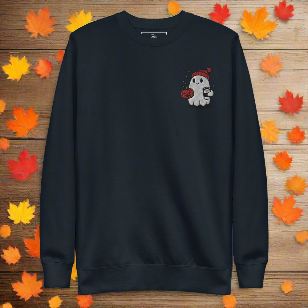 Ghost Hipster | Soft-Wash Sweatshirt | Embroidered - Syntax & Alchemy