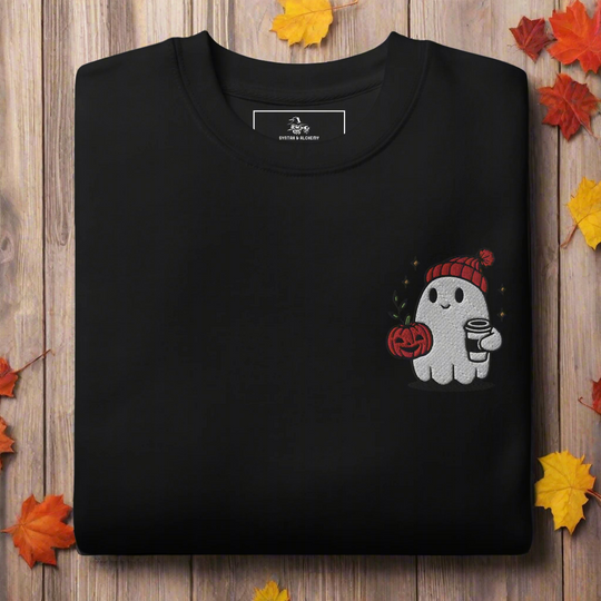 Ghost Hipster | Soft-Wash Sweatshirt | Embroidered - Syntax & Alchemy