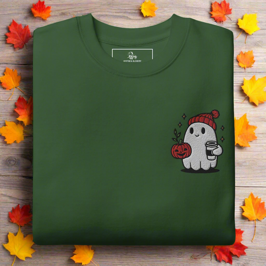 Ghost Hipster | Soft-Wash Sweatshirt | Embroidered - Syntax & Alchemy