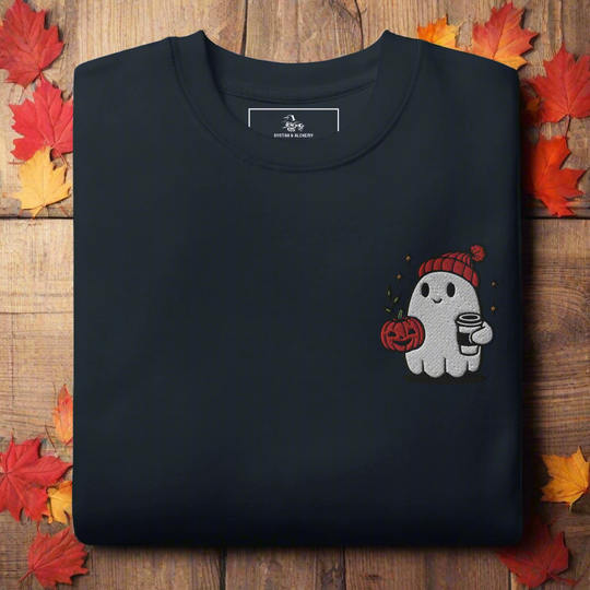 Ghost Hipster | Soft-Wash Sweatshirt | Embroidered - Syntax & Alchemy