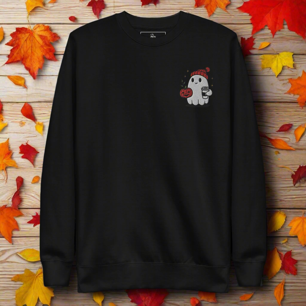 Ghost Hipster | Soft-Wash Sweatshirt | Embroidered - Syntax & Alchemy