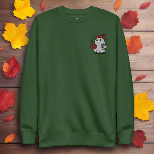 Ghost Hipster | Soft-Wash Sweatshirt | Embroidered - Syntax & Alchemy