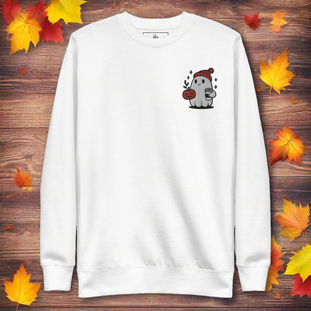 Ghost Hipster | Soft-Wash Sweatshirt | Embroidered - Syntax & Alchemy