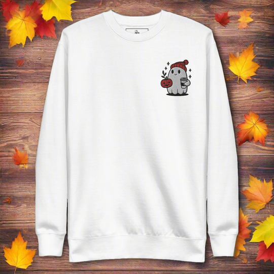 Ghost Hipster | Soft-Wash Sweatshirt | Embroidered - Syntax & Alchemy