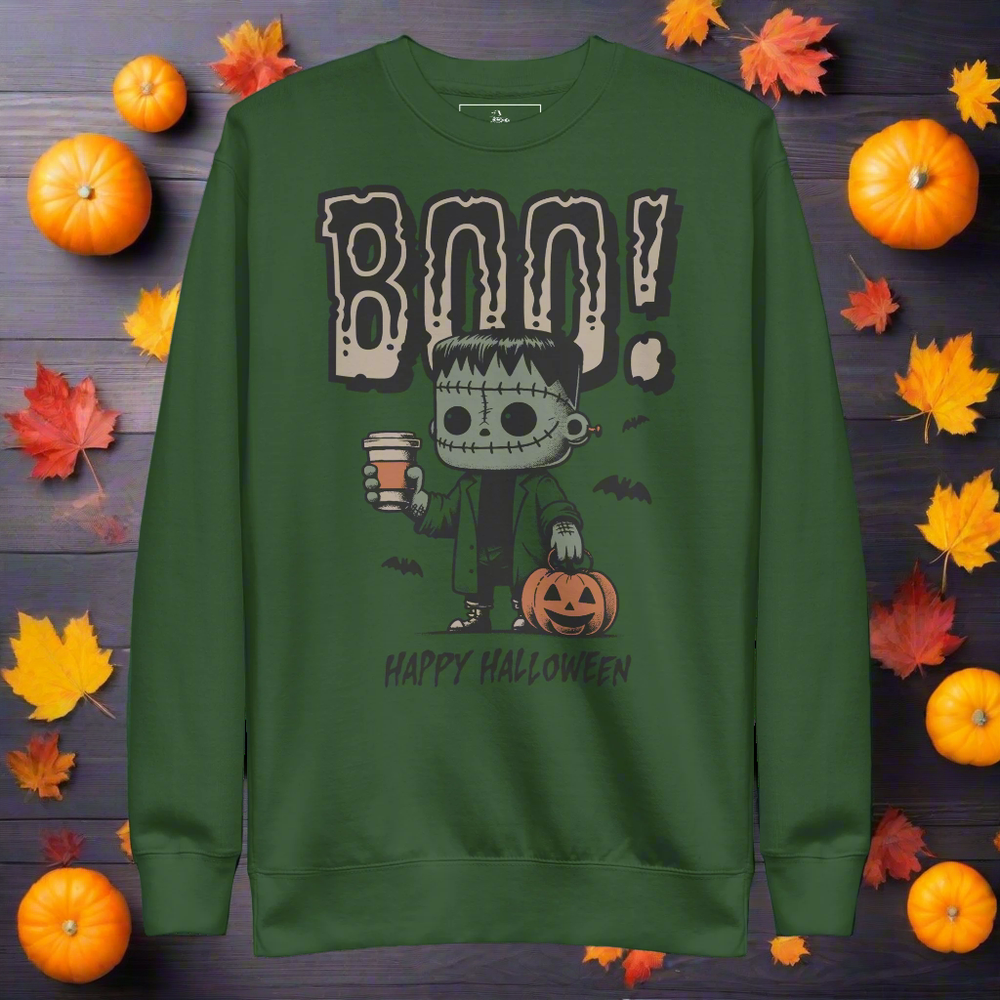 Frankenstein Boo | Soft-Wash Sweatshirt - Syntax & Alchemy