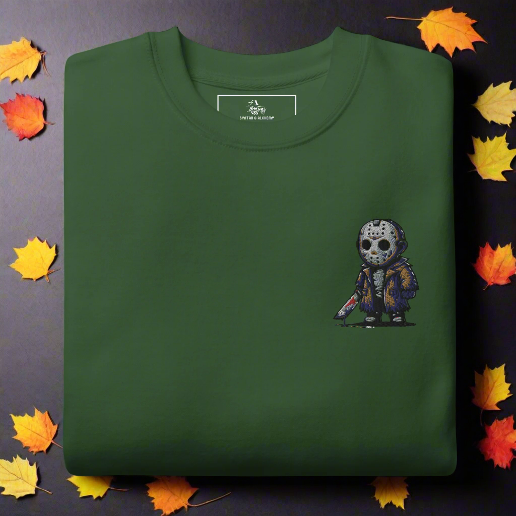 Jason Vorhees | Soft-Wash Sweatshirt | Embroidered - Syntax & Alchemy