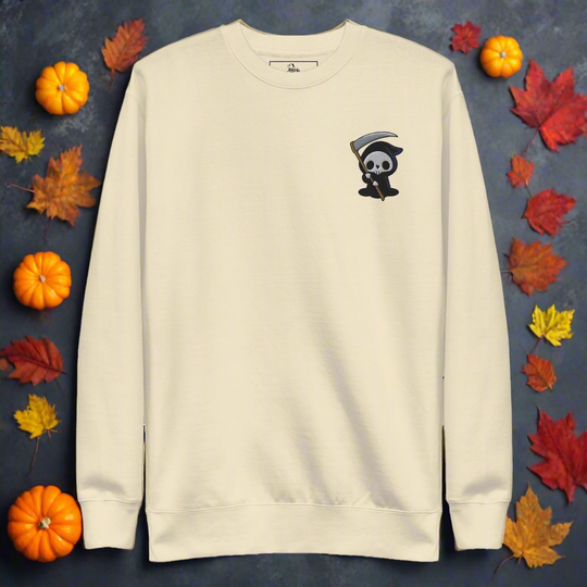 Grim Reaper | Soft-Wash Sweatshirt | Embroidered - Syntax & Alchemy