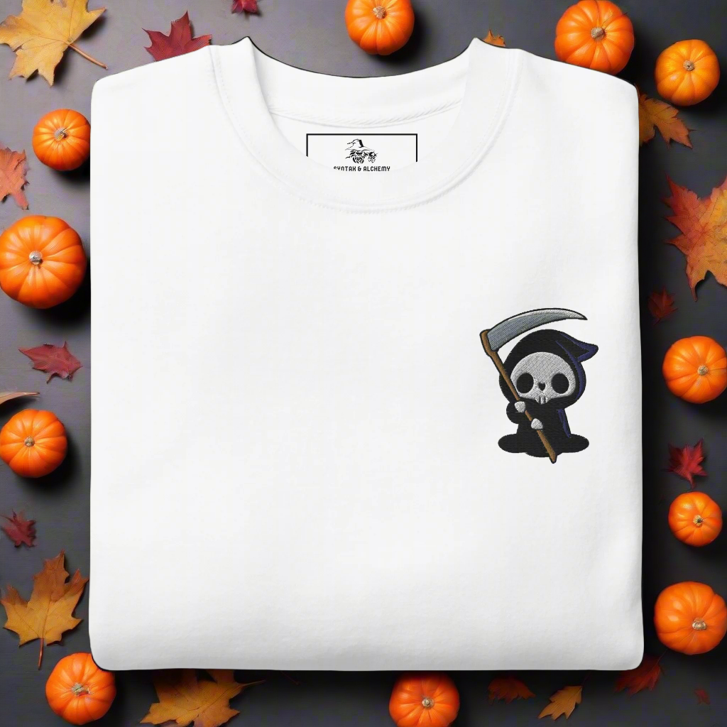 Grim Reaper | Soft-Wash Sweatshirt | Embroidered - Syntax & Alchemy