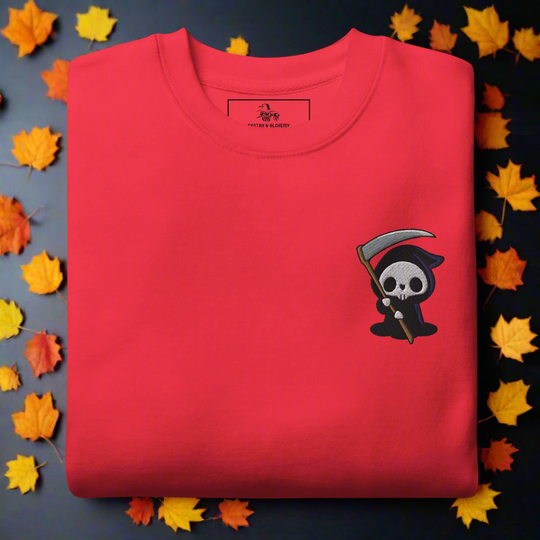Grim Reaper | Soft-Wash Sweatshirt | Embroidered - Syntax & Alchemy