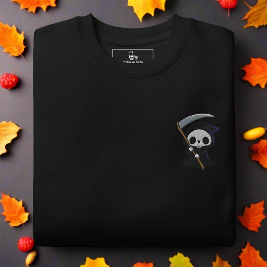 Grim Reaper | Soft-Wash Sweatshirt | Embroidered - Syntax & Alchemy