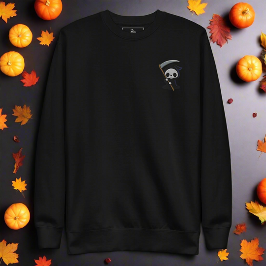 Grim Reaper | Soft-Wash Sweatshirt | Embroidered - Syntax & Alchemy