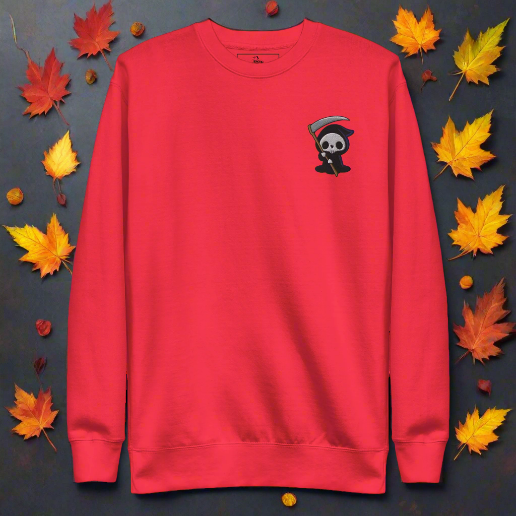 Grim Reaper | Soft-Wash Sweatshirt | Embroidered - Syntax & Alchemy