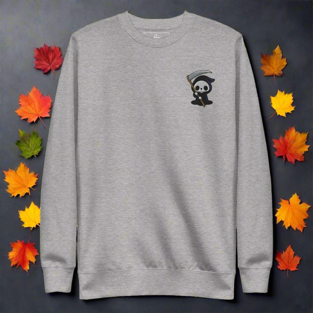 Grim Reaper | Soft-Wash Sweatshirt | Embroidered - Syntax & Alchemy