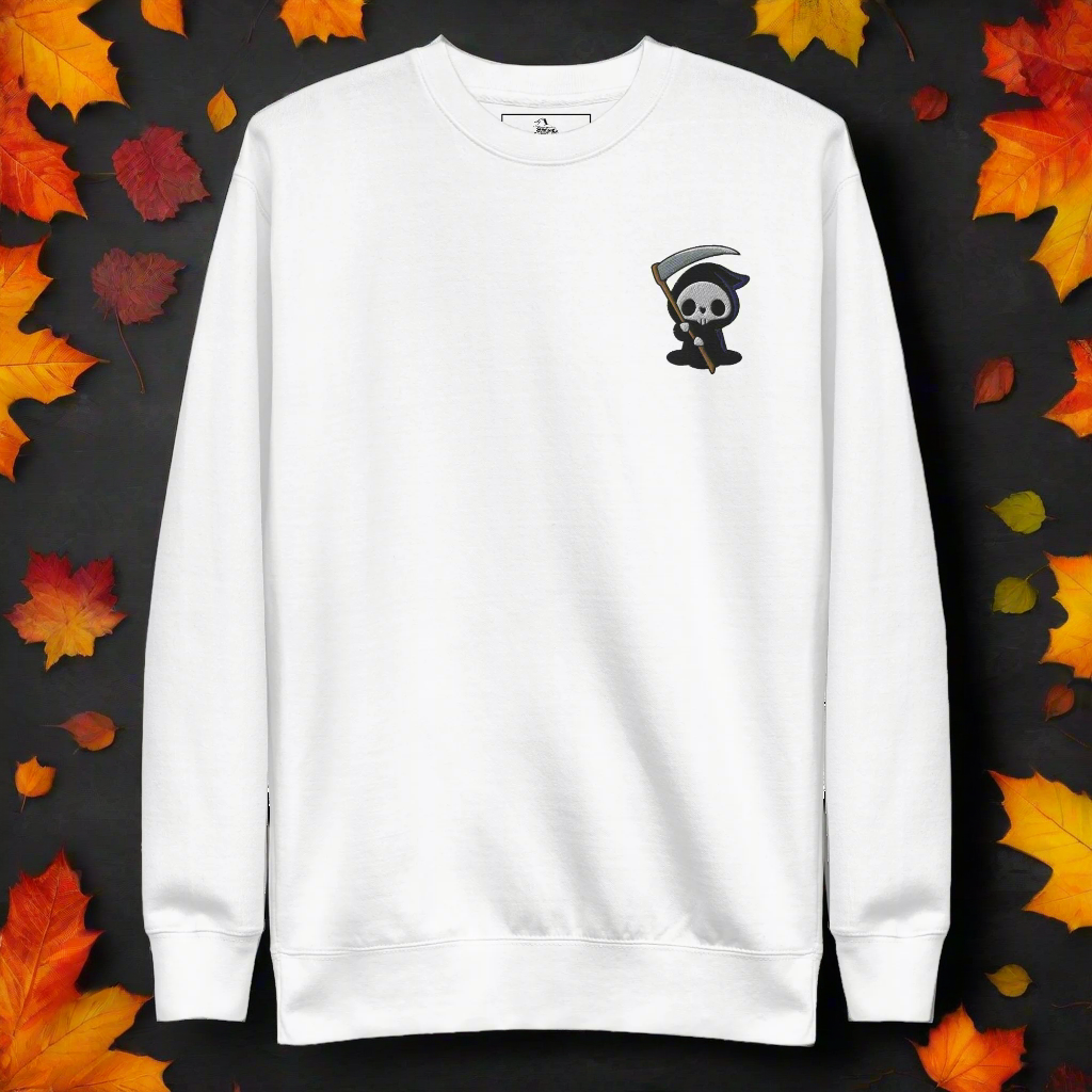 Grim Reaper | Soft-Wash Sweatshirt | Embroidered - Syntax & Alchemy