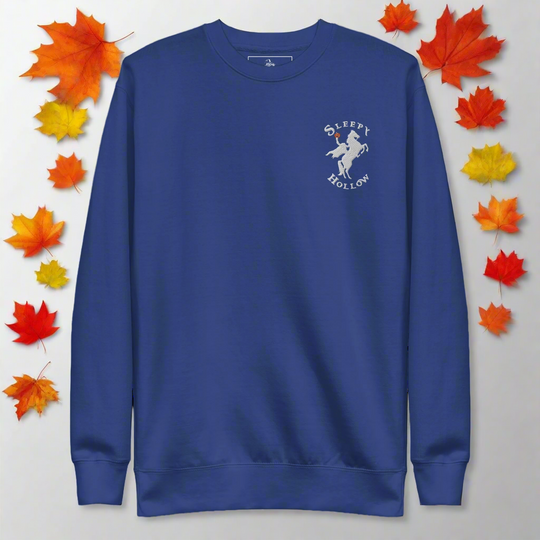 Sleepy Hollow Horseman | Soft-Wash Sweatshirt | Embroidered | White Variant - Syntax & Alchemy
