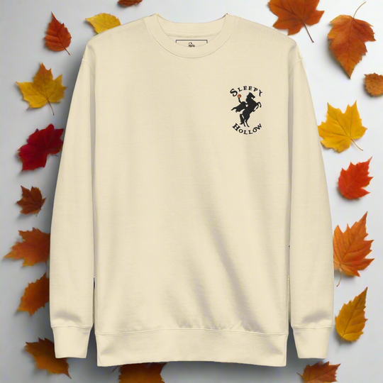 Sleepy Hollow Horseman | Soft-Wash Sweatshirt | Embroidered | Black Variant - Syntax & Alchemy