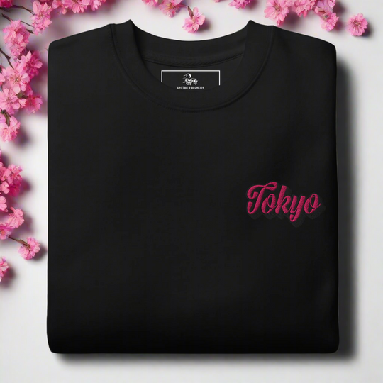 Tokyo | Unisex Soft-Wash Sweatshirt | Embroidered - Syntax & Alchemy