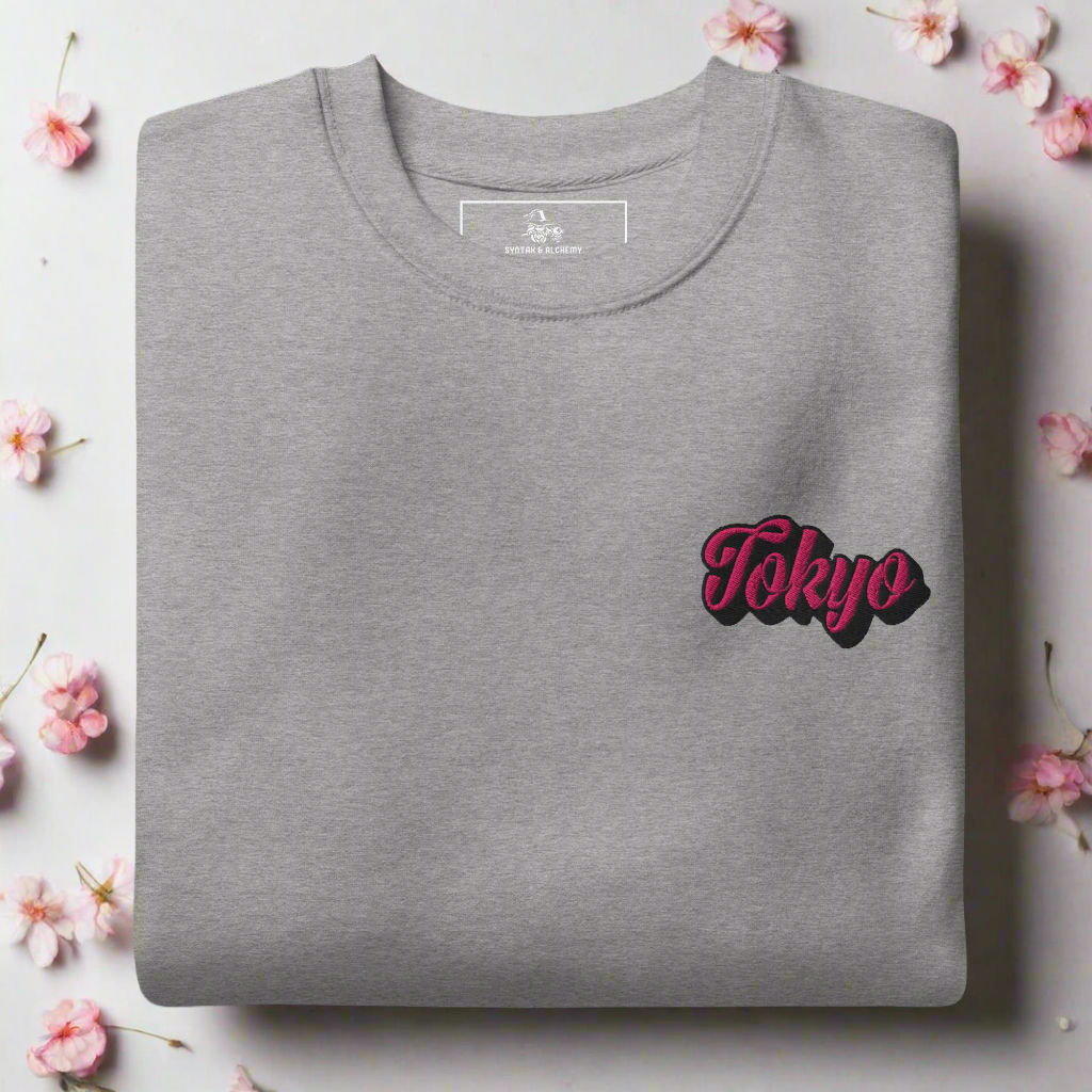 Tokyo | Unisex Soft-Wash Sweatshirt | Embroidered - Syntax & Alchemy