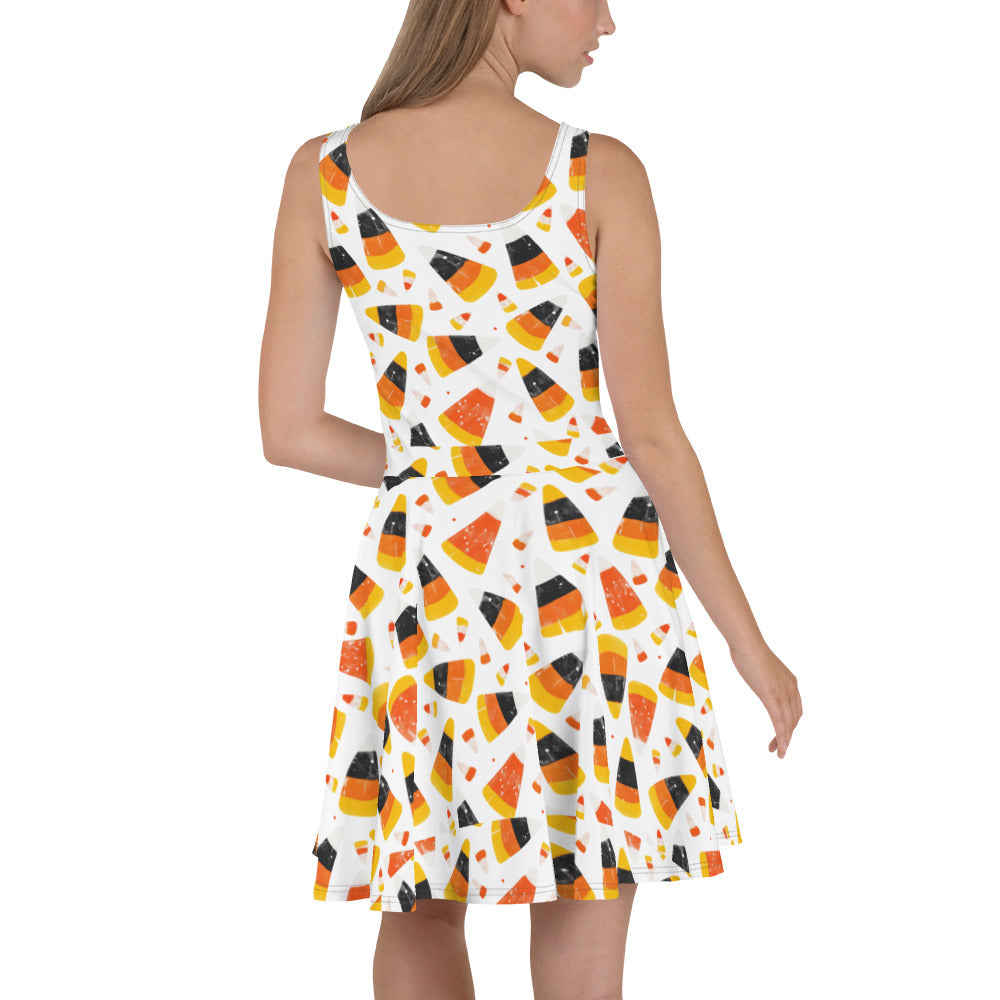Candy Corn | Spandex-Blend Skater Dress - Syntax & Alchemy