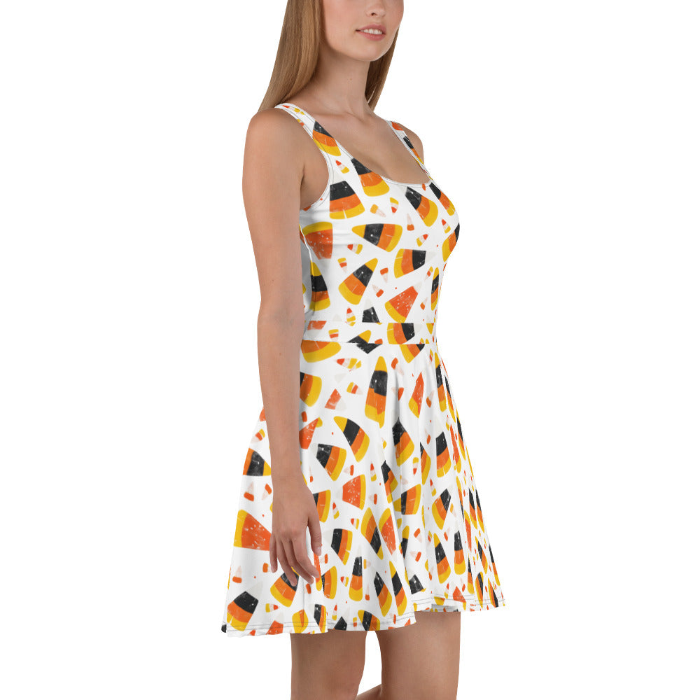 Candy Corn | Spandex-Blend Skater Dress - Syntax & Alchemy