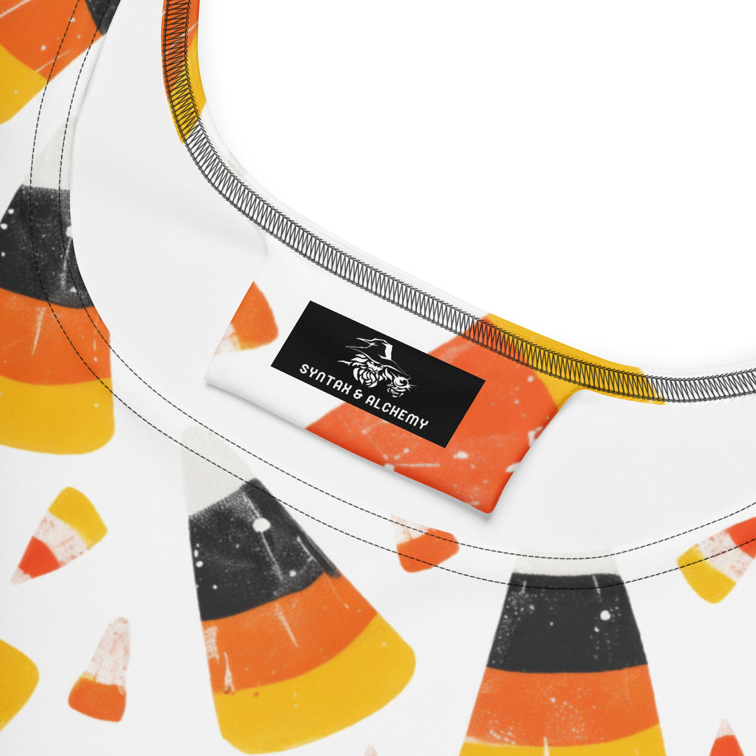 Candy Corn | Spandex-Blend Skater Dress - Syntax & Alchemy