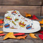 SUPER WHAM! | Men & Boys High Top Canvas Sneakers | White Variant Men's High Top Sneakers Syntax & Alchemy