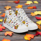 Twitchy Witchy Girl | Men & Boys High Top Canvas Sneakers | White Variant Men's High Top Sneakers Syntax & Alchemy