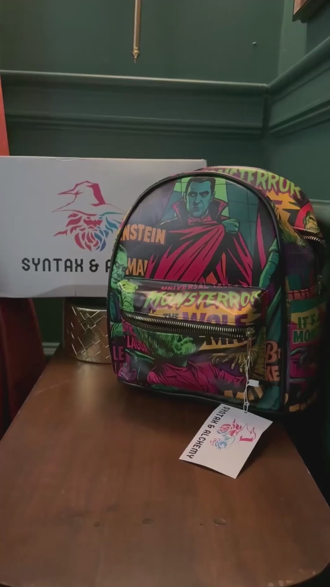 Universal Monsters | Vegan Leather Mini Backpack