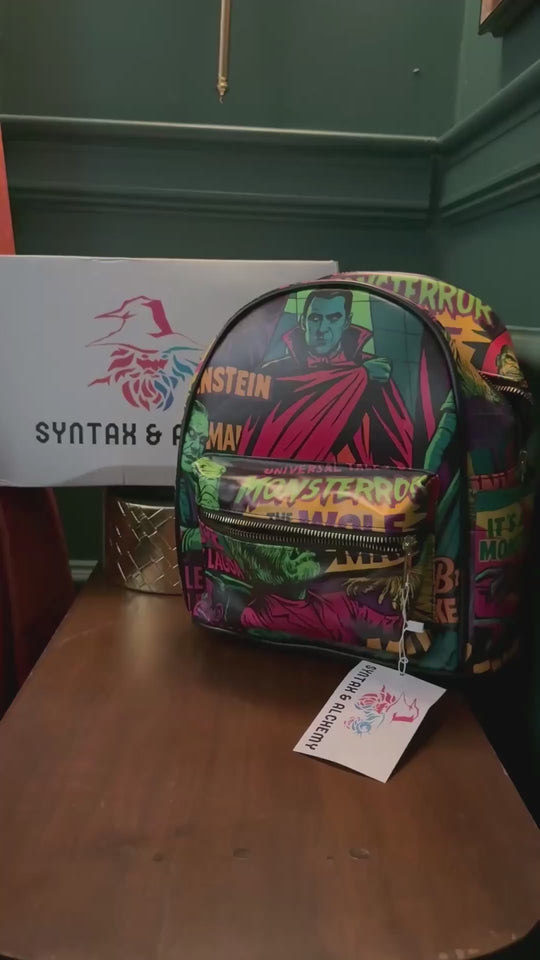 Universal Monsters | Vegan Leather Mini Backpack