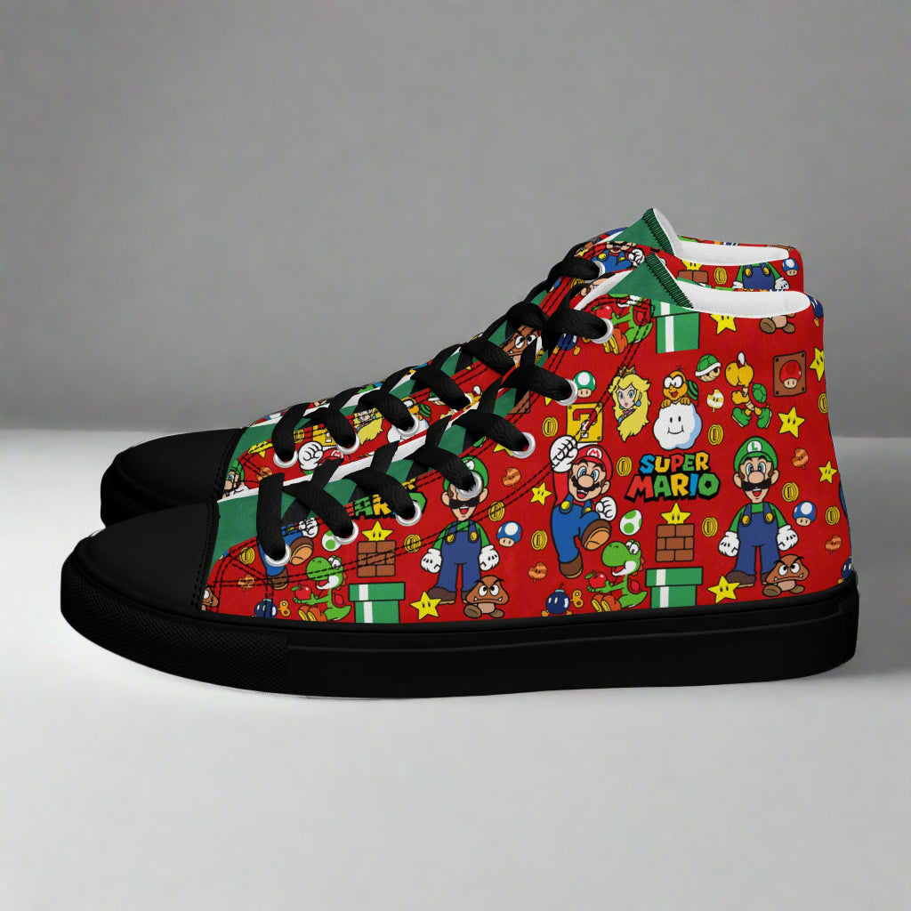 Super Mario Bros | Women & Girls High Top Sneakers - Syntax & Alchemy