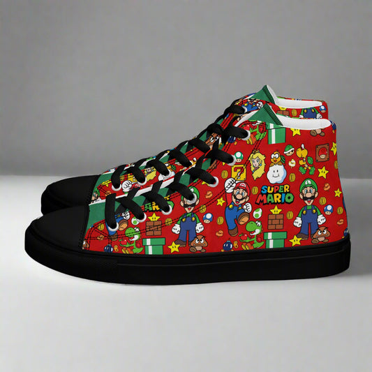 Super Mario Bros | Women & Girls High Top Sneakers - Syntax & Alchemy